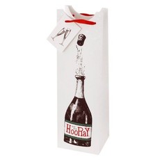 Cakewalk Hip Hip Hooray Single Bottle Wine Gift Bag