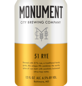 Monument City Brewing 51 Rye, 6-Pack