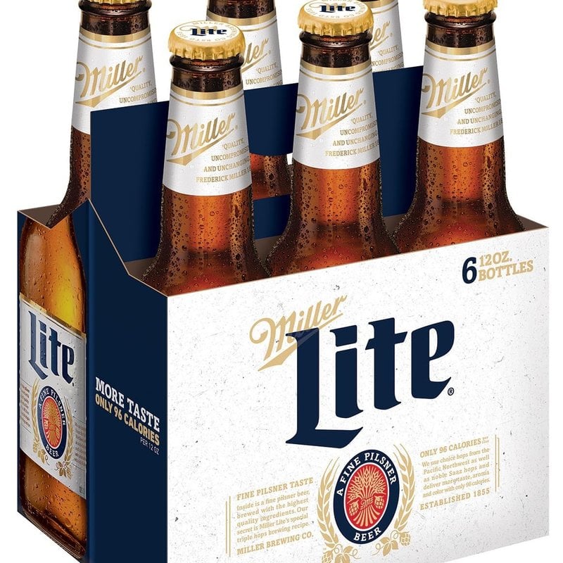 Miller Lite 6-Pack Bottles