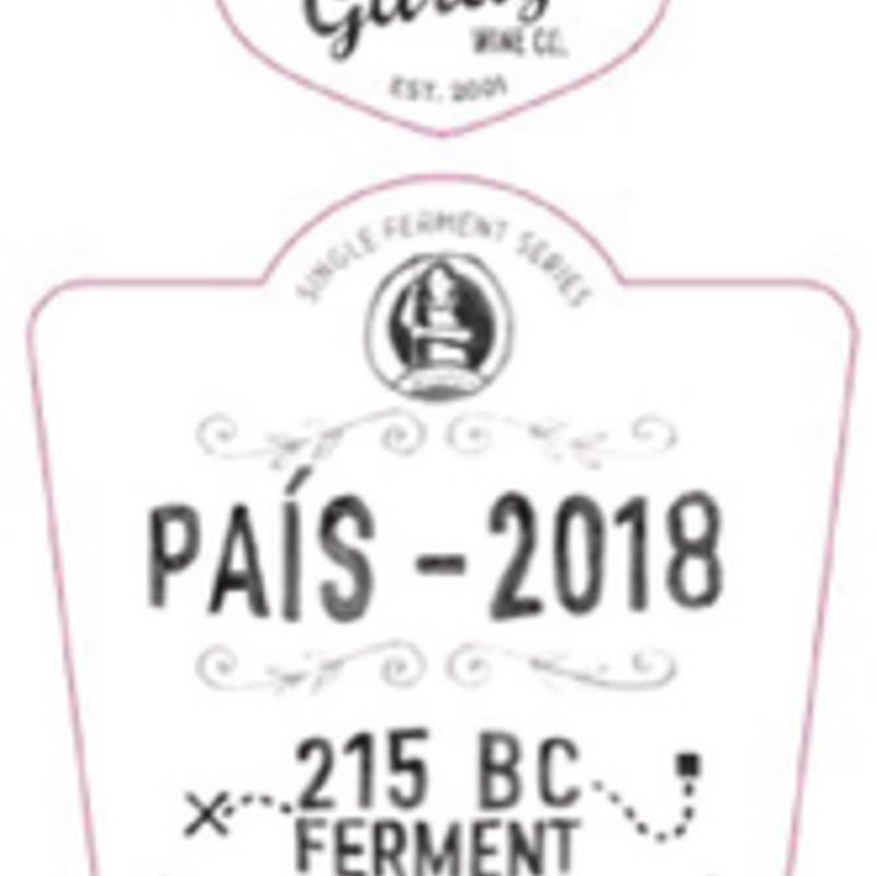 Garage Wine Co Pais 215BC Ferment 2018
