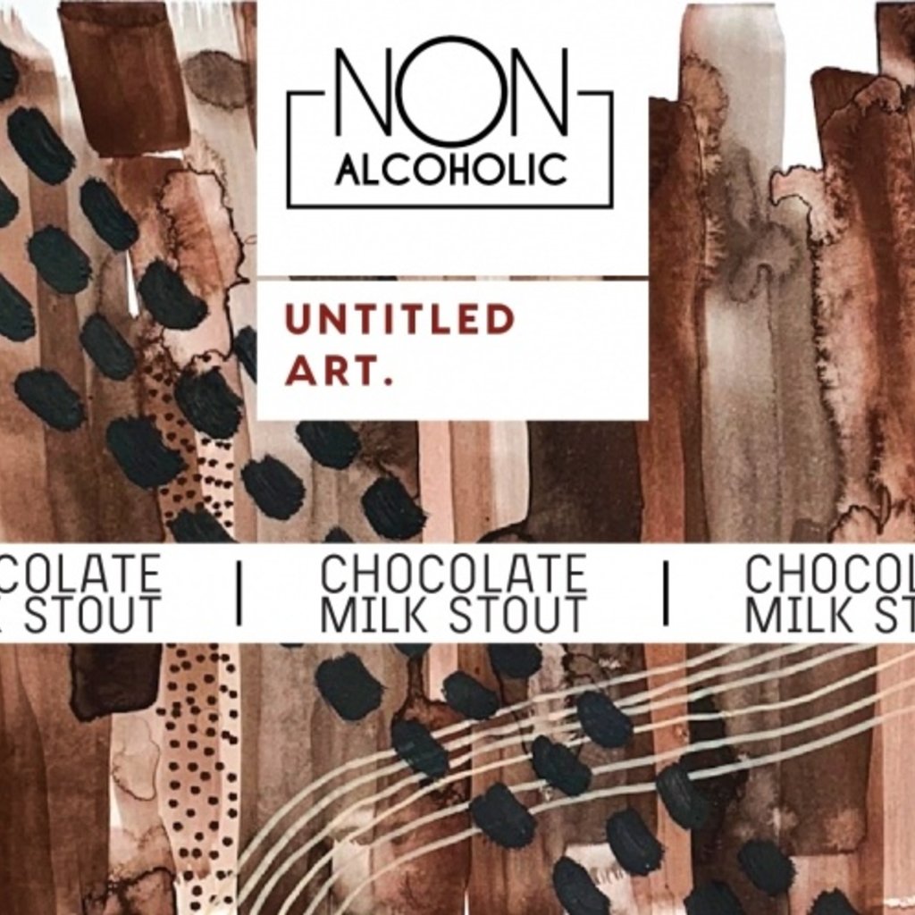 Untitled Art Chocolate Milk Stout Non Alcoholic Malt Beverage 6-Pack