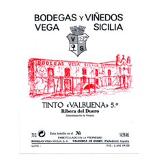 Vega Sicilia "Valbuena 5" Ribiera del Duero 2016