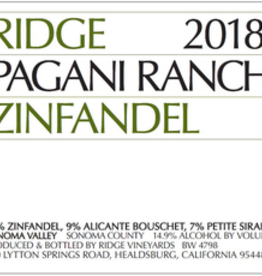 Ridge Vineyards "Pagani Ranch" Zinfandel 2019