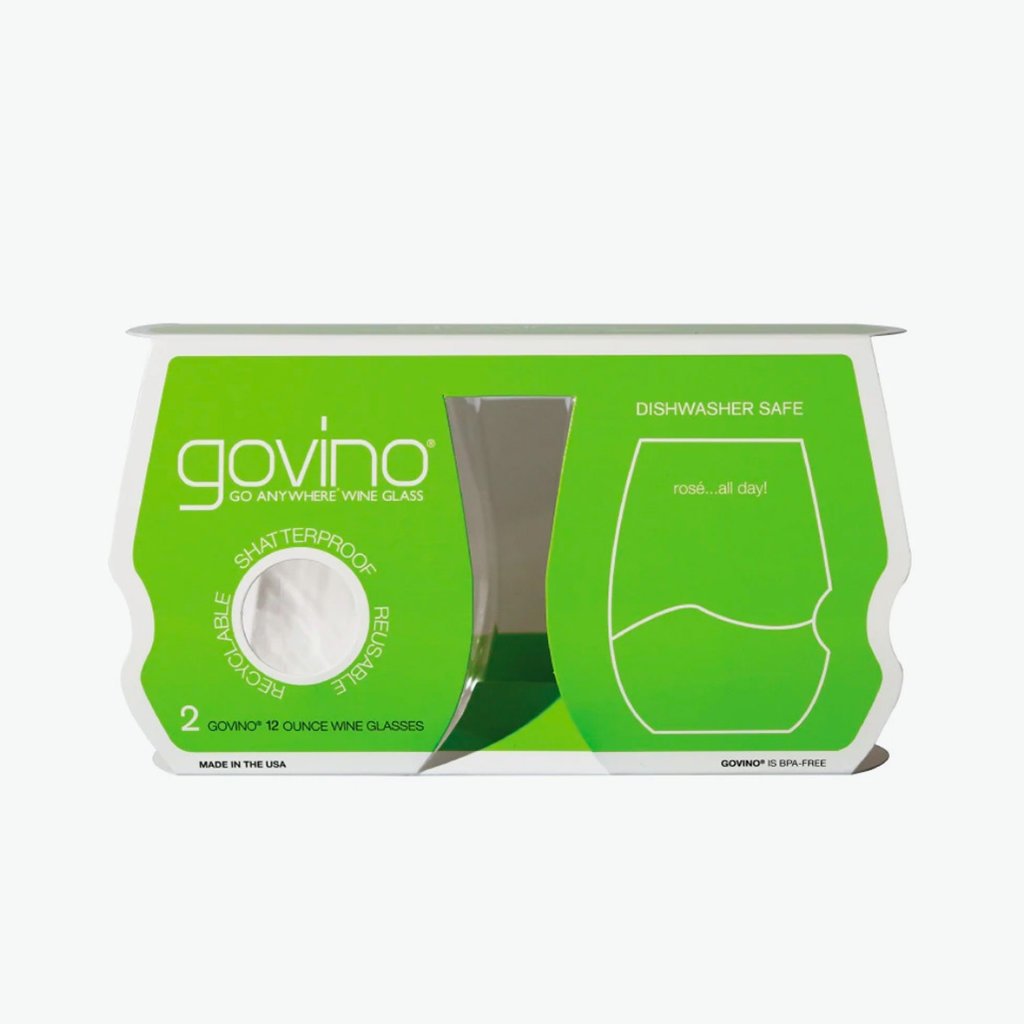GoVino Best Govino Ever Dishwasher Safe Wine Glass 2 pack 12 oz - Noe  Valley Wine & Spirits