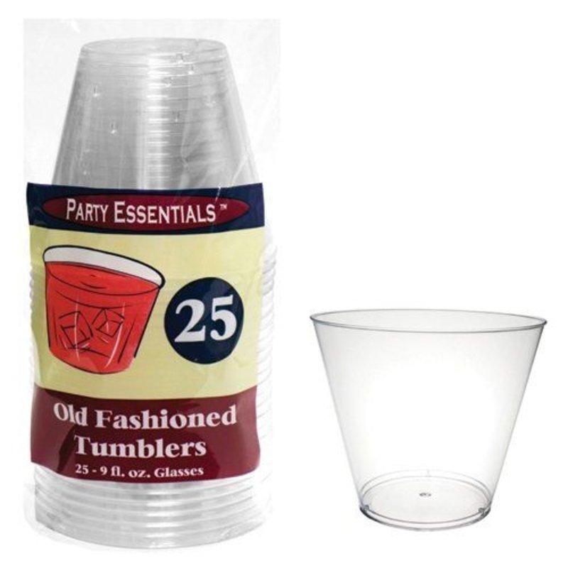 Party Essentials 9oz Old Fashioned Tumblers