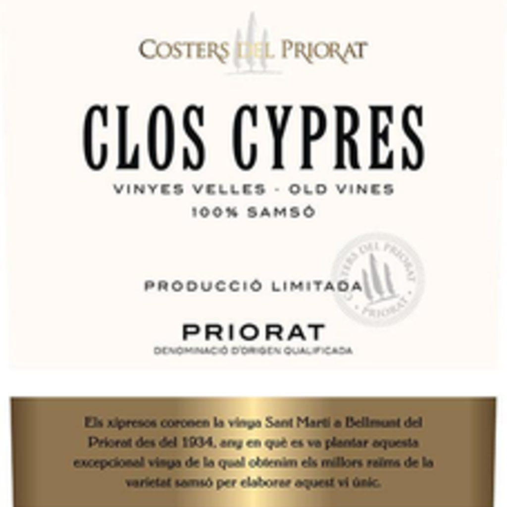 Costers del Priorat "Clos Cypress" 2018