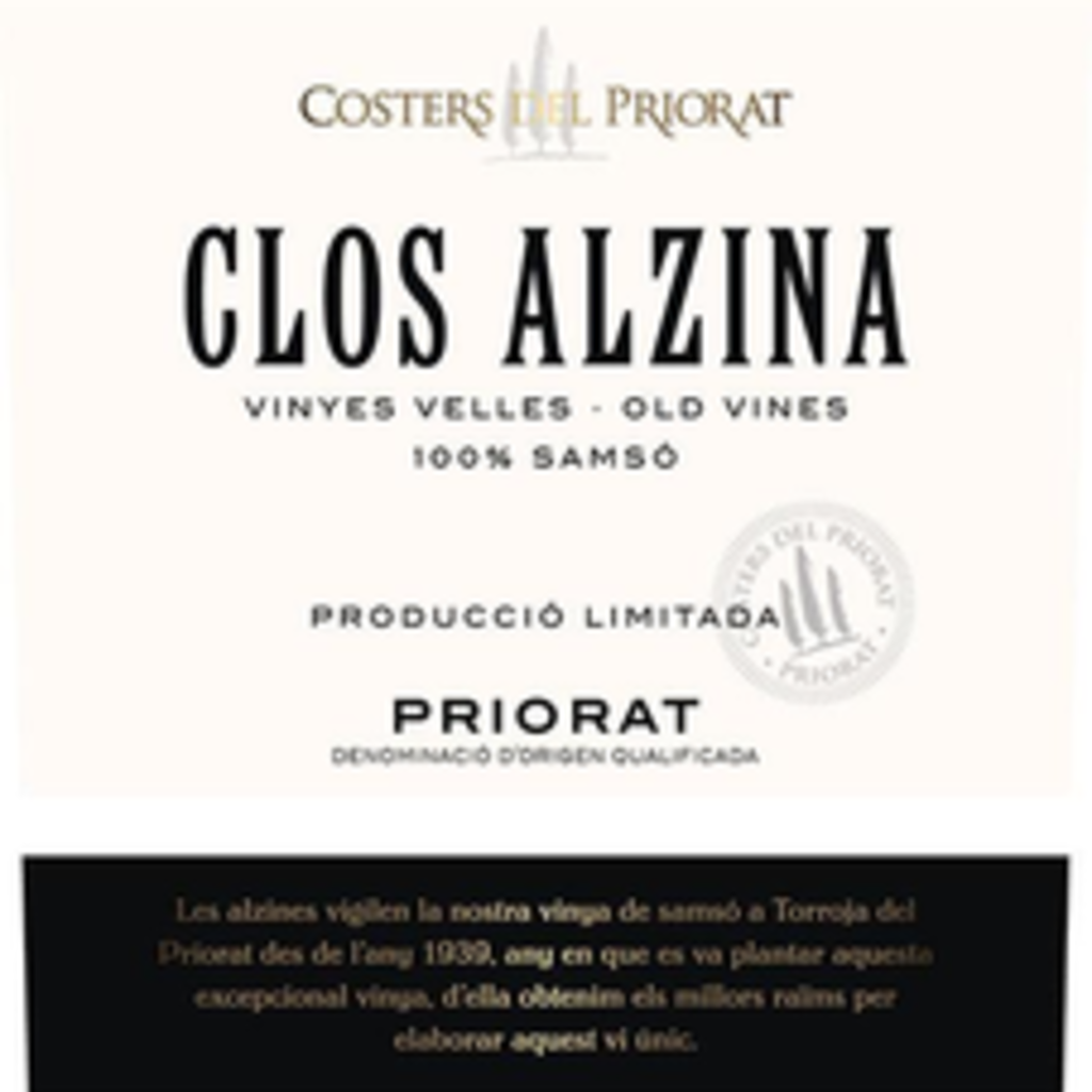 Costers del Priorat "Clos Alzina" 2018