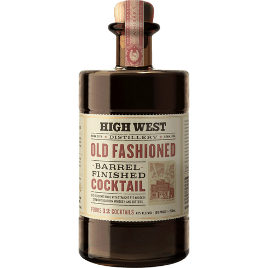 High West Distillery Old Fashioned Barrel Finished Cocktail 375mL