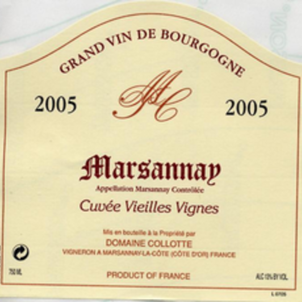Domaine Collotte Marsannay Cuvee Vieilles Vignes 2019