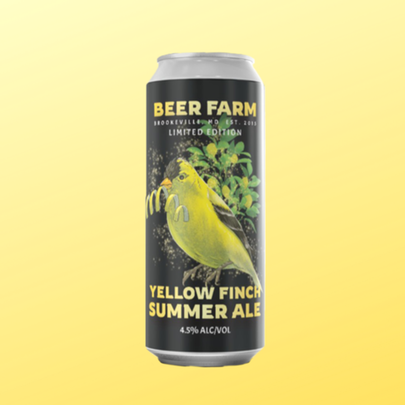 Brookville Beer Farm "Yellow Finch" Summer Ale 4-Pack