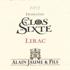 Alain Jaume Domaine du Clos de Sixte Lirac 2020
