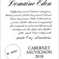 Domaine Eden Cabernet Sauvignon 2017