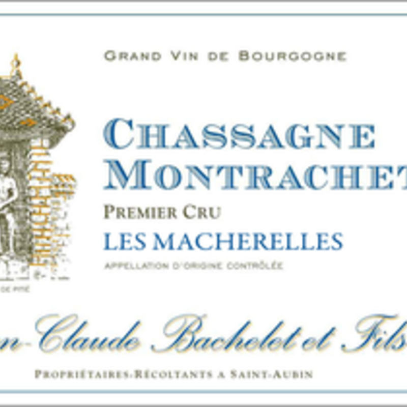 Jean Claude Bachelet Chassagne Montrachet 1er Cru les Macherelles 2019