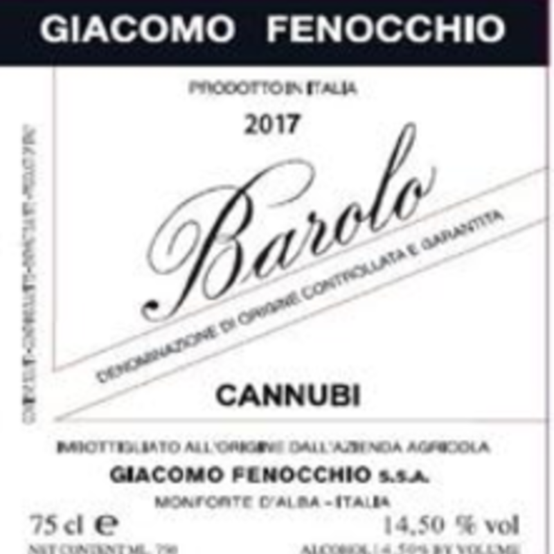 Giacomo Fenocchio Barolo Cannubi 2019