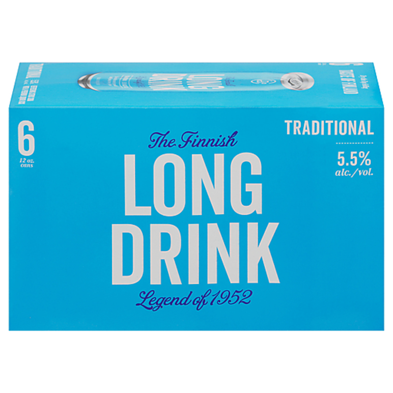 The Long Drink Traditional Citrus Cocktail 6-Pack