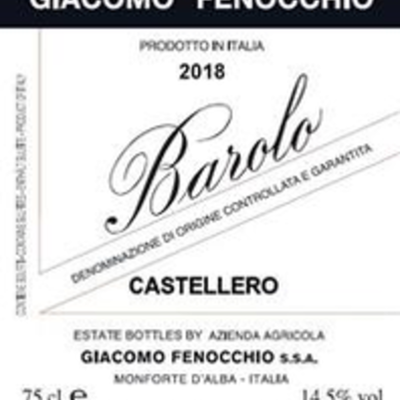 Giacomo Fenocchio Barolo Castellero 2019