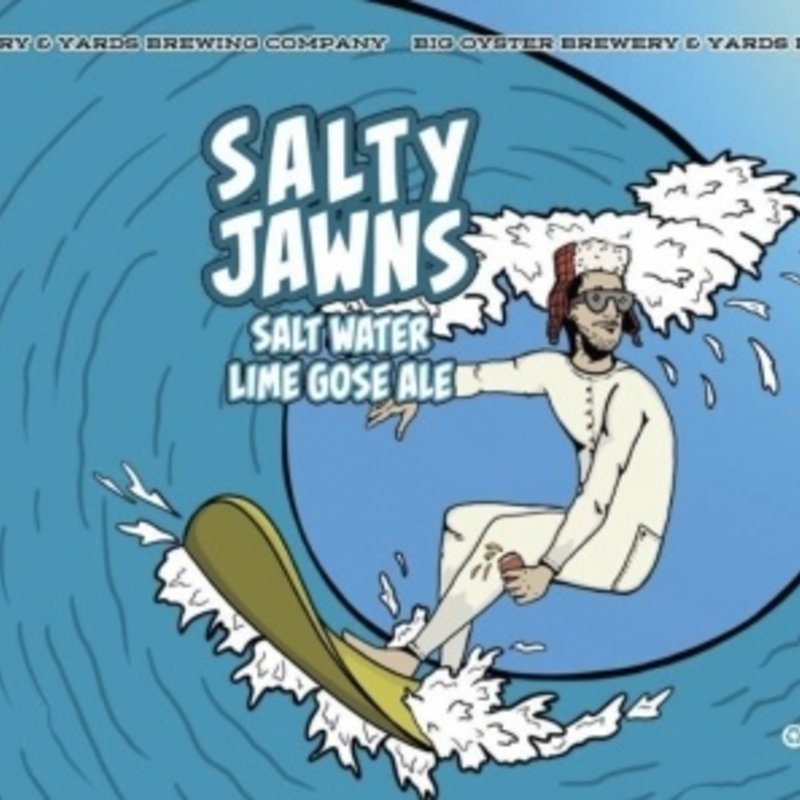Big Oyster Brewery "Salty Jawns" Salt Water Lime Gose Ale 4-Pack
