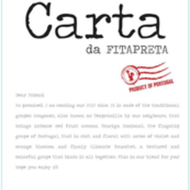 Fitapreta "Carta Da Fitapreta" 2020