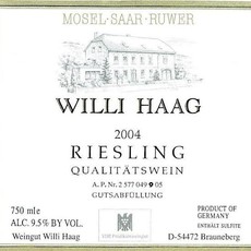 Willi Haag Riesling QbA Halbtrocken 2021