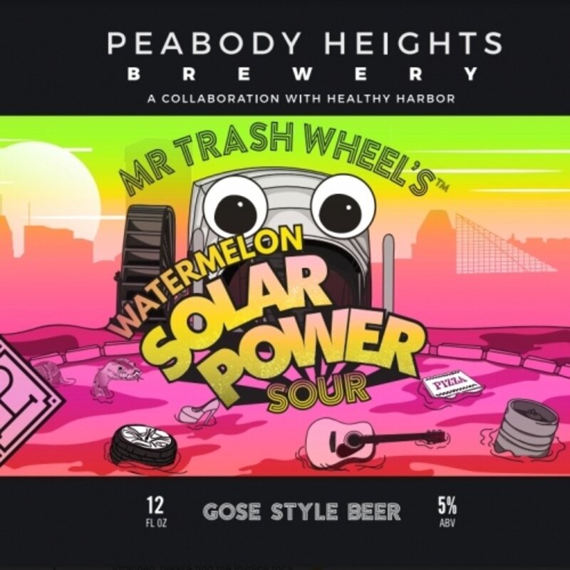 Peabody Heights Mr. Trash Wheel's "Watermelon Solar Power Sour" Gose Style 6-Pack