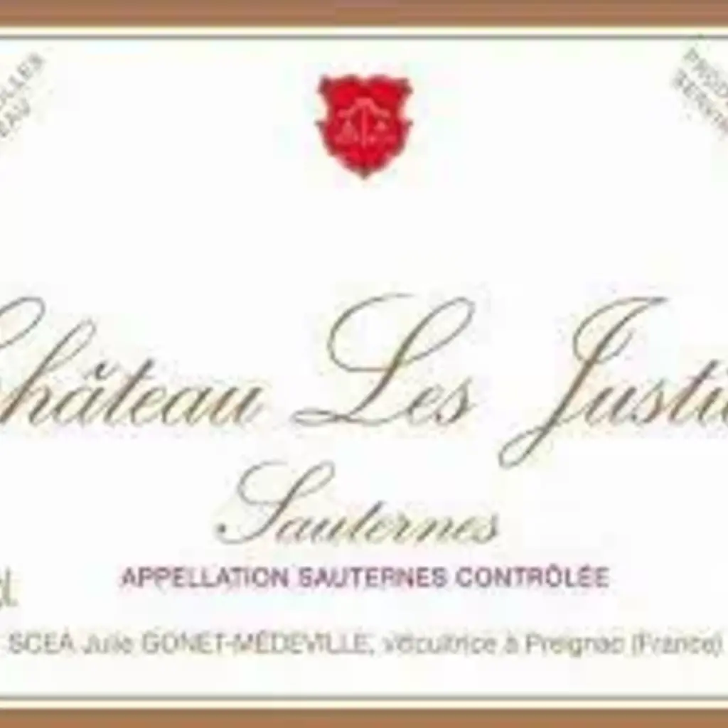 Chateau Les Justices Sauternes 2019 375mL
