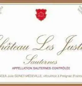 Chateau Les Justices Sauternes 2019 375mL