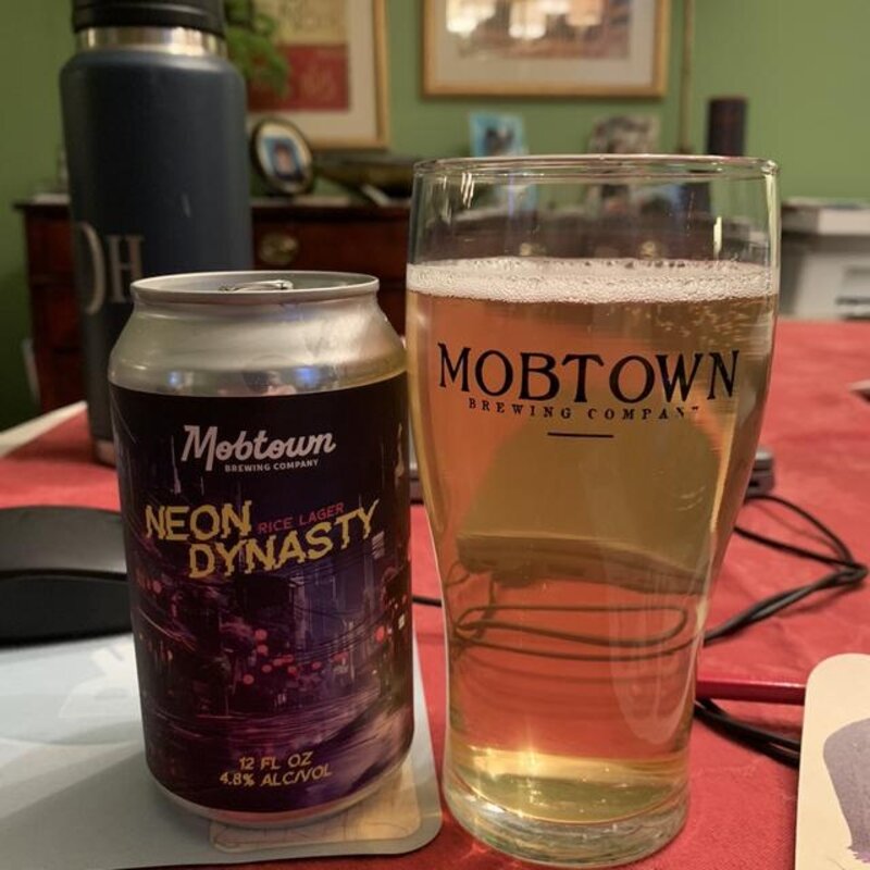 Mobtown Brewing Co.  "Neon Dynasty" Rice Lager 6-Pack