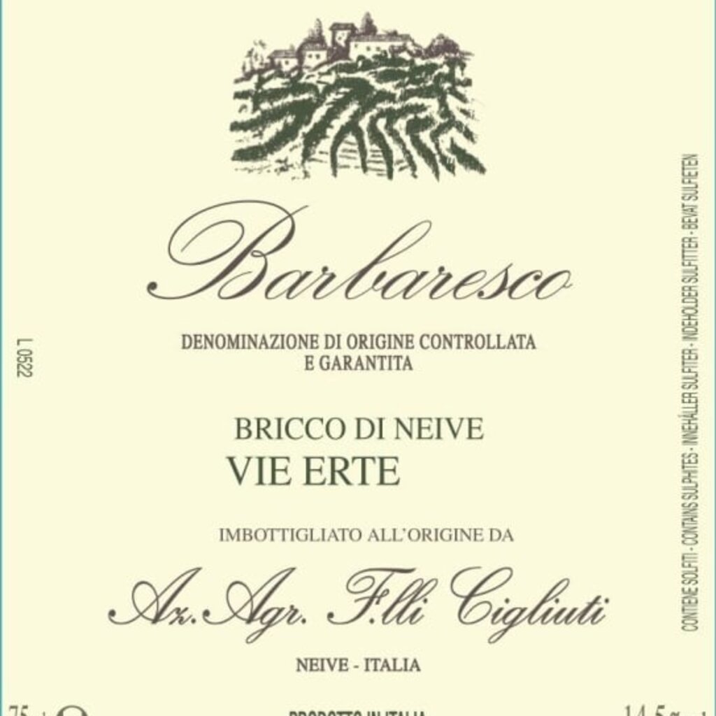 Cigliuti Barbaresco Vie Erte 2020