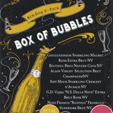 Bin 604 Wine + Spirits Box of Bubbles 2024