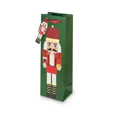 Nutcracker Single Bottle Wine Gift Bag