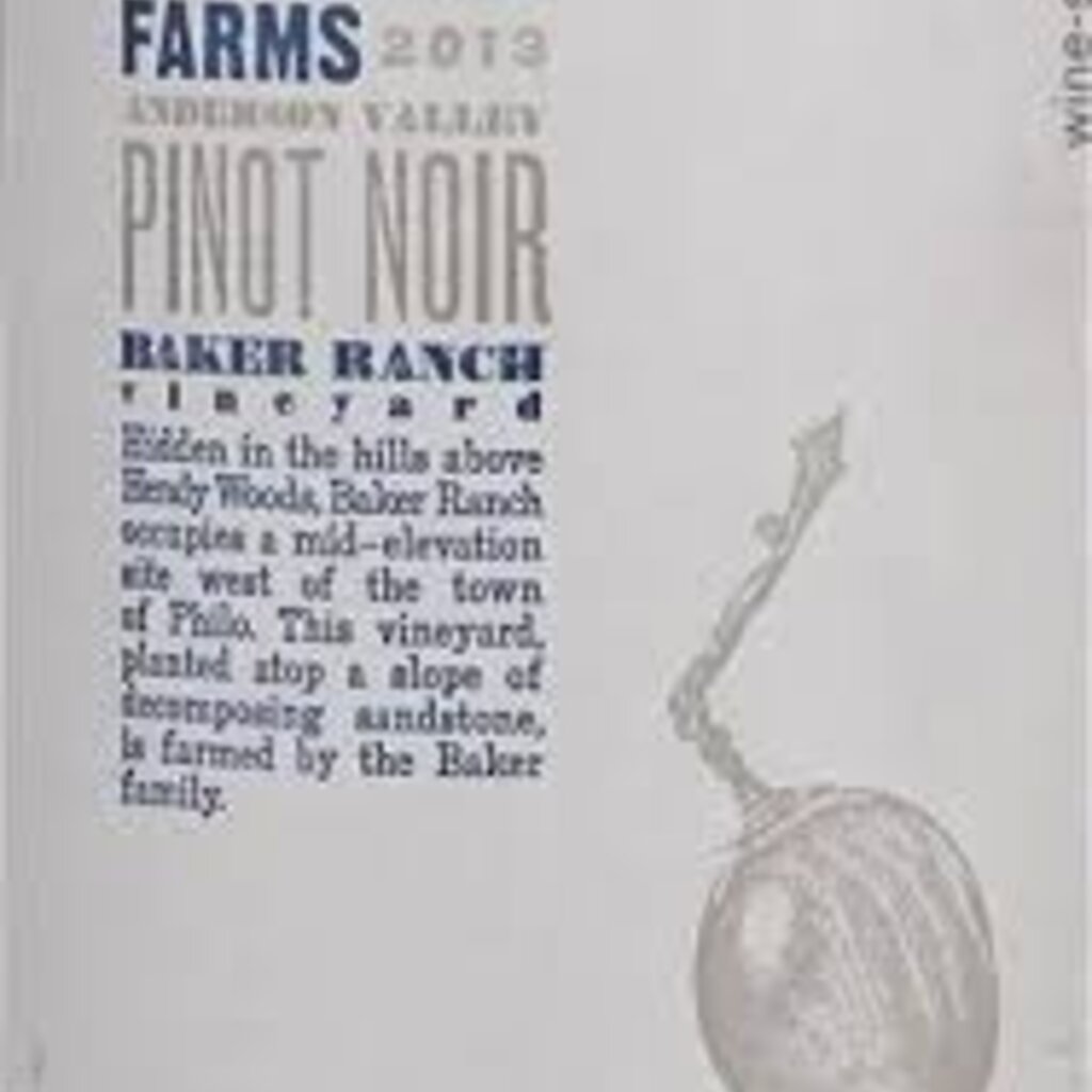 Anthill Farms Baker Ranch Pinot Noir 2022