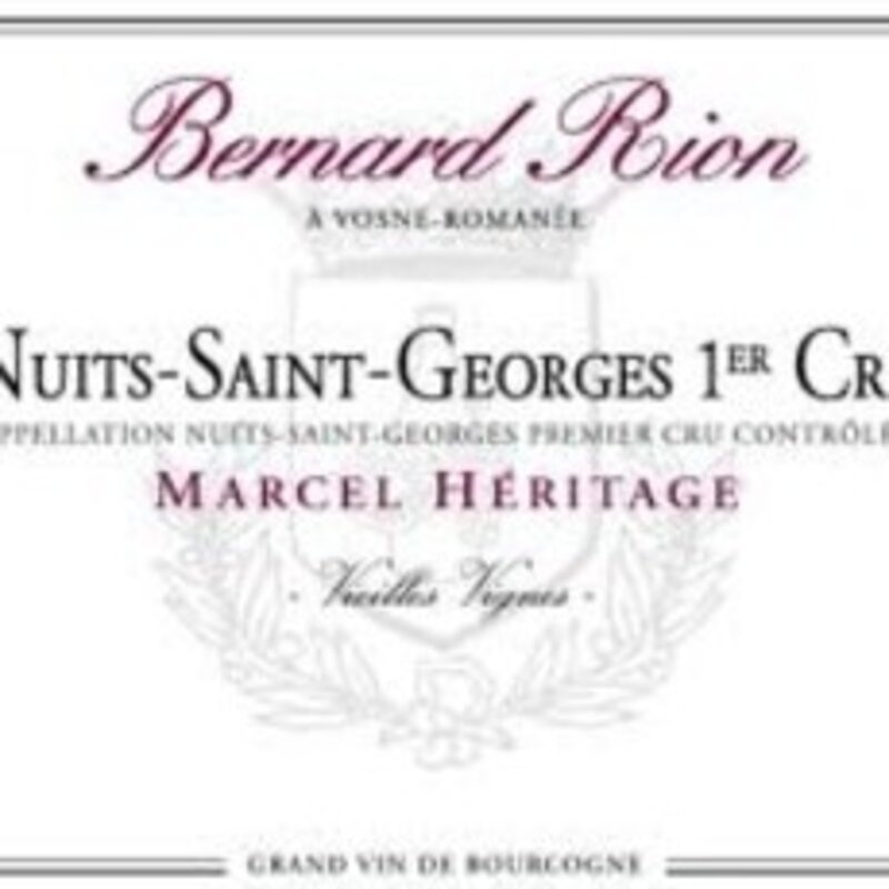 Bernard Rion Nuits-Saint-Georges 1er Cru "Marcel Heritage" 2022