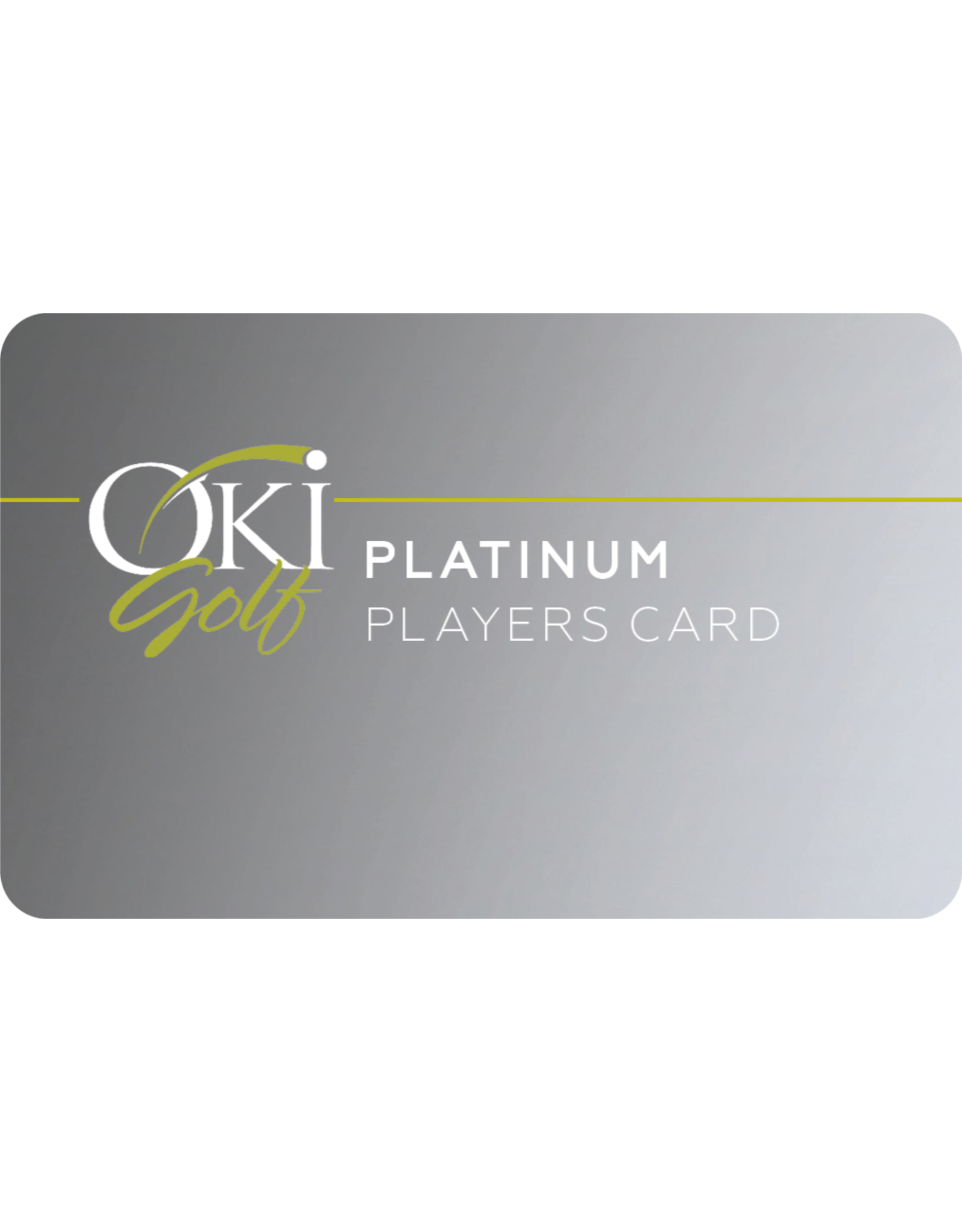 Oki Golf 2021 Platinum Players Card Oki Golf