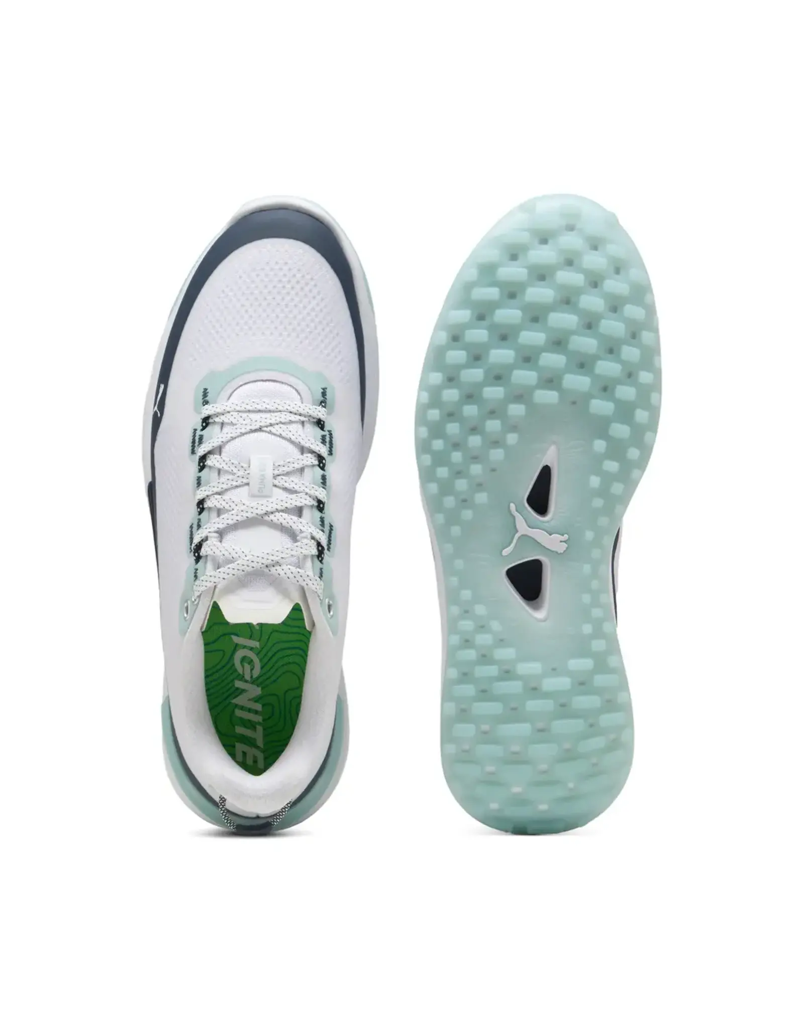 Puma Golf Puma Ignite Elevate X Navy/Mint Spikeless Golf Shoes