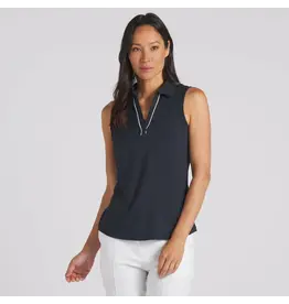 Puma Golf Puma Women's CLOUDSPUN Piped Sleeveless Golf Polo