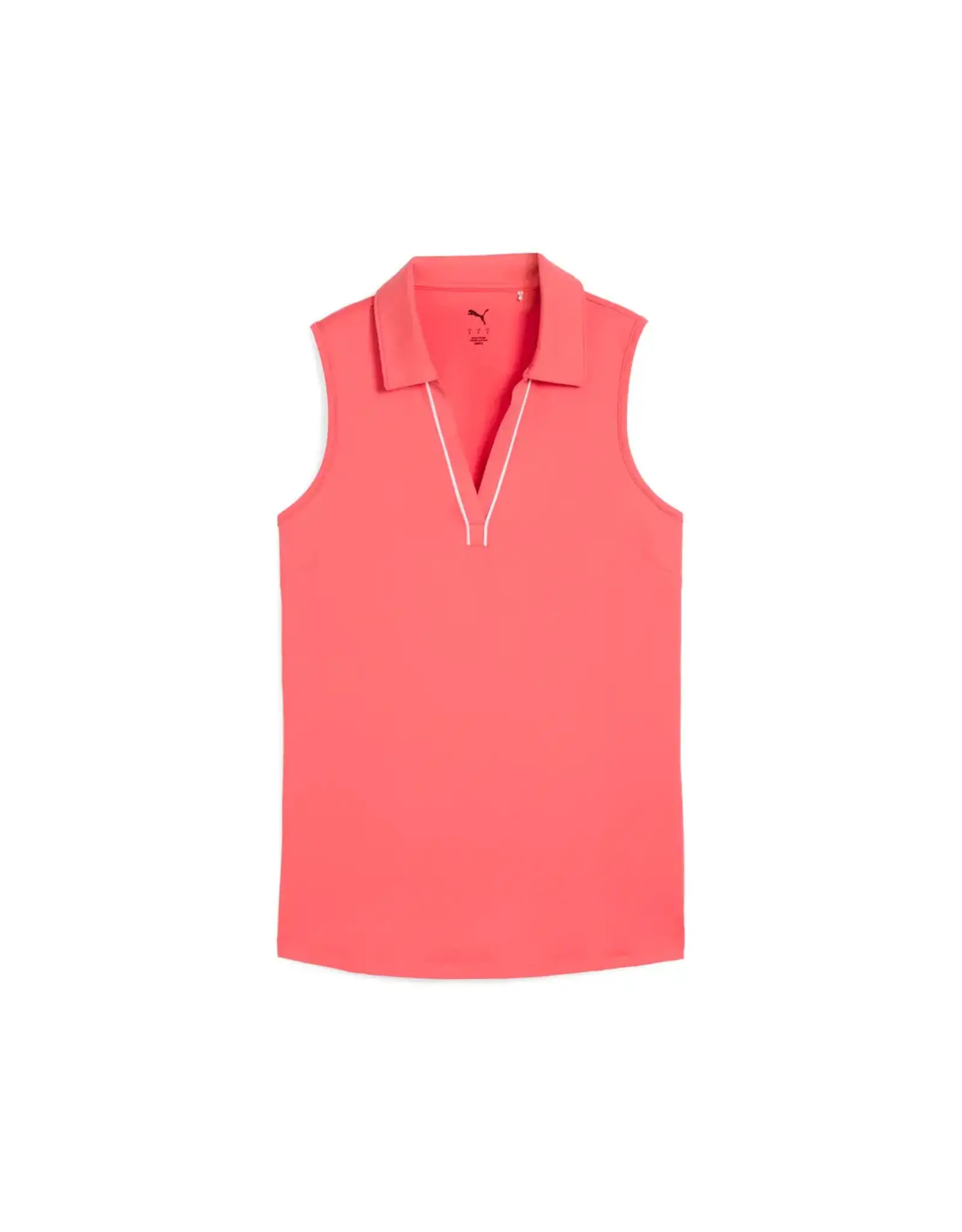 Puma Golf Puma Women's CLOUDSPUN Piped Sleeveless Golf Polo