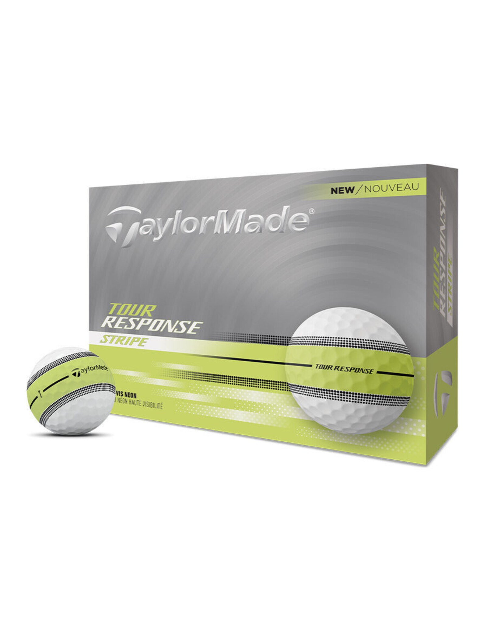 TaylorMade TaylorMade Tour Response Stripe Neon Yellow Dozen