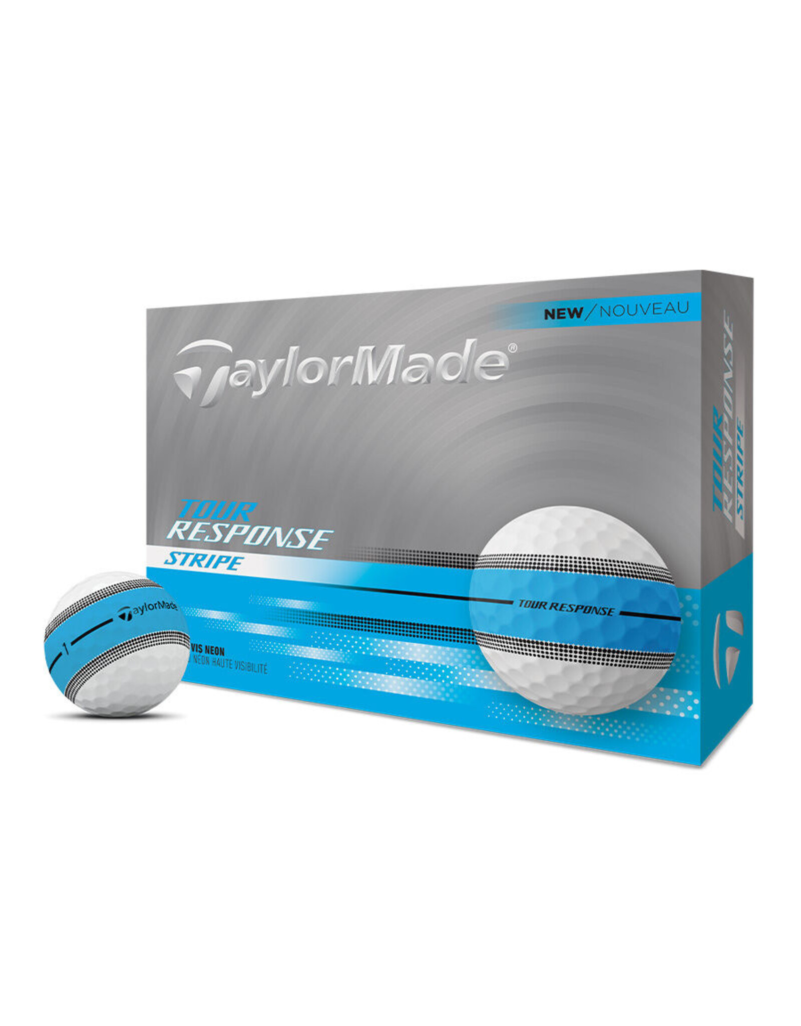 TaylorMade TaylorMade Tour Response Stripe Neon Blue Dozen