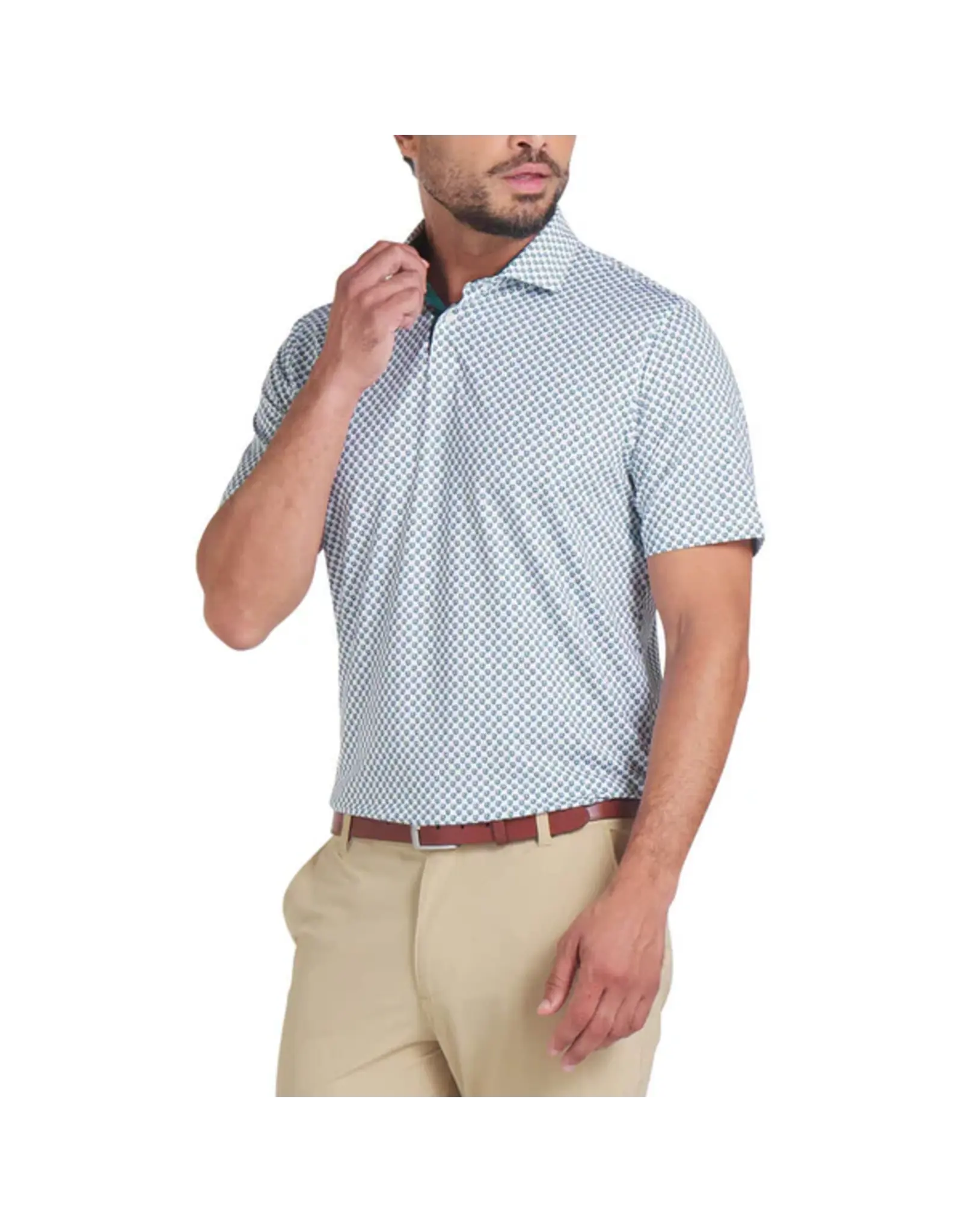 Puma Golf Puma MATTR Micro Floral Polo Dark Myrtle XL