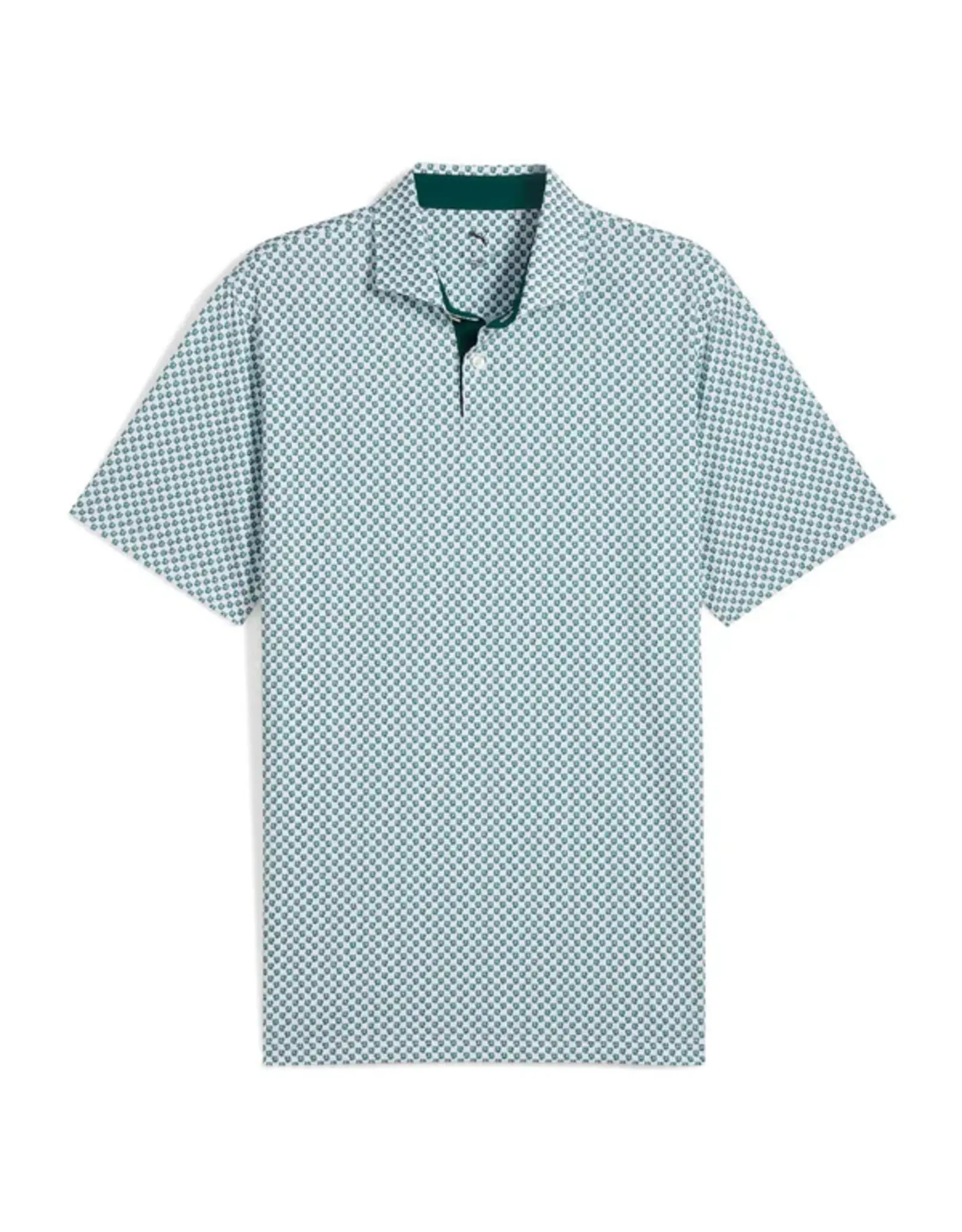 Puma Golf Puma MATTR Micro Floral Polo Dark Myrtle XL