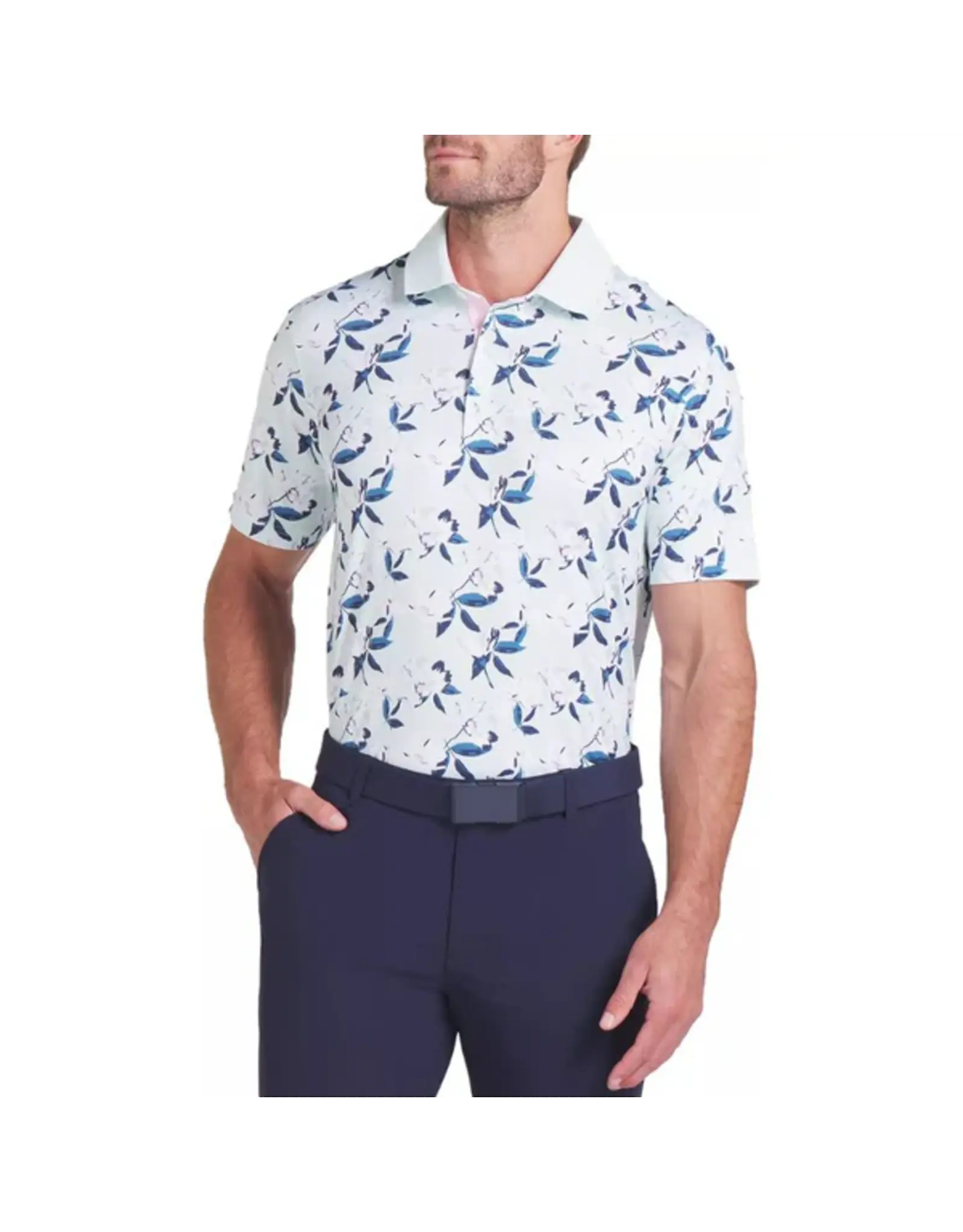 Puma Golf Puma AP Spring Florals Golf Polo Peaceful Blue