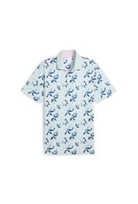 Puma Golf Puma AP Spring Florals Golf Polo Peaceful Blue