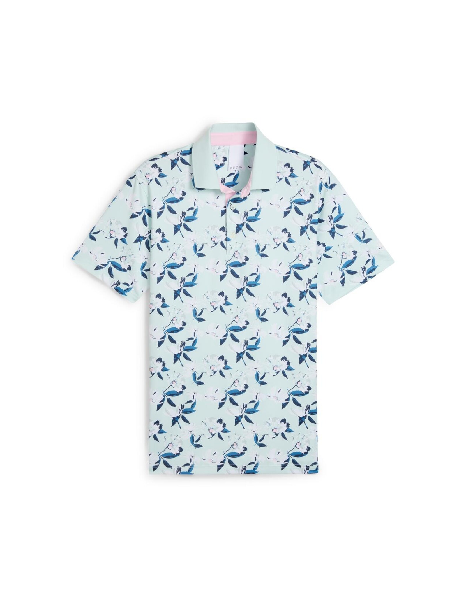 Puma Golf Puma AP Spring Florals Golf Polo Peaceful Blue