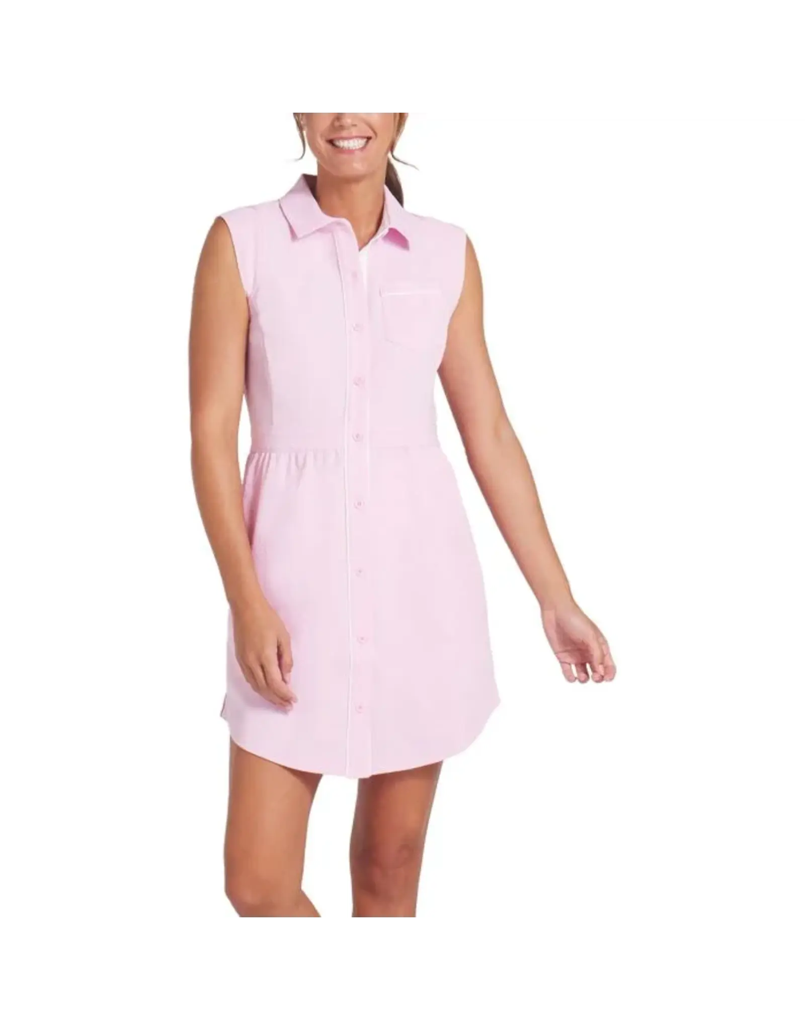 Puma Golf Puma Women's AP Seersucker Golf Dress Pink