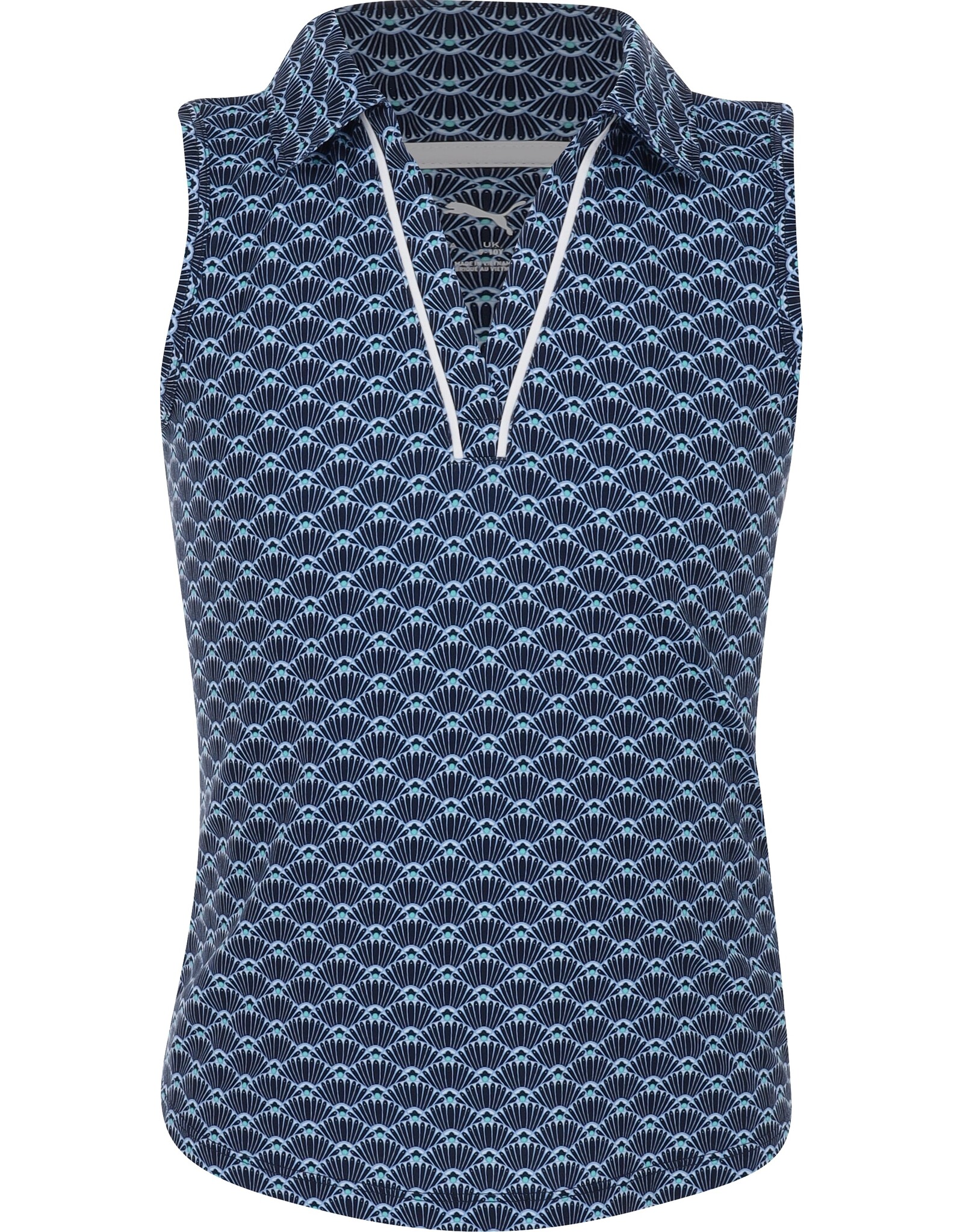 Puma Golf Puma Girls Scallop Sleeveless Polo