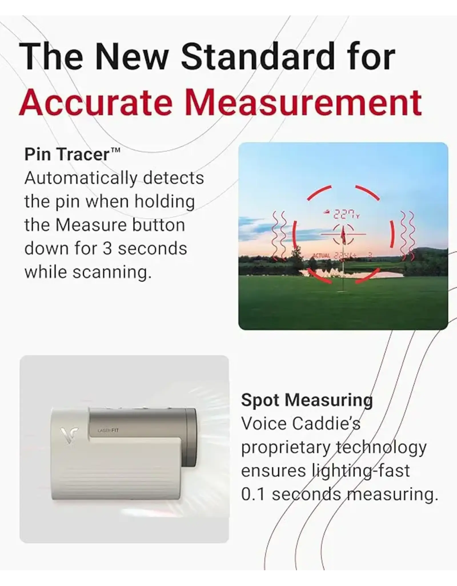 Voice Caddie Voice Caddie Laser Fit Rangefinder
