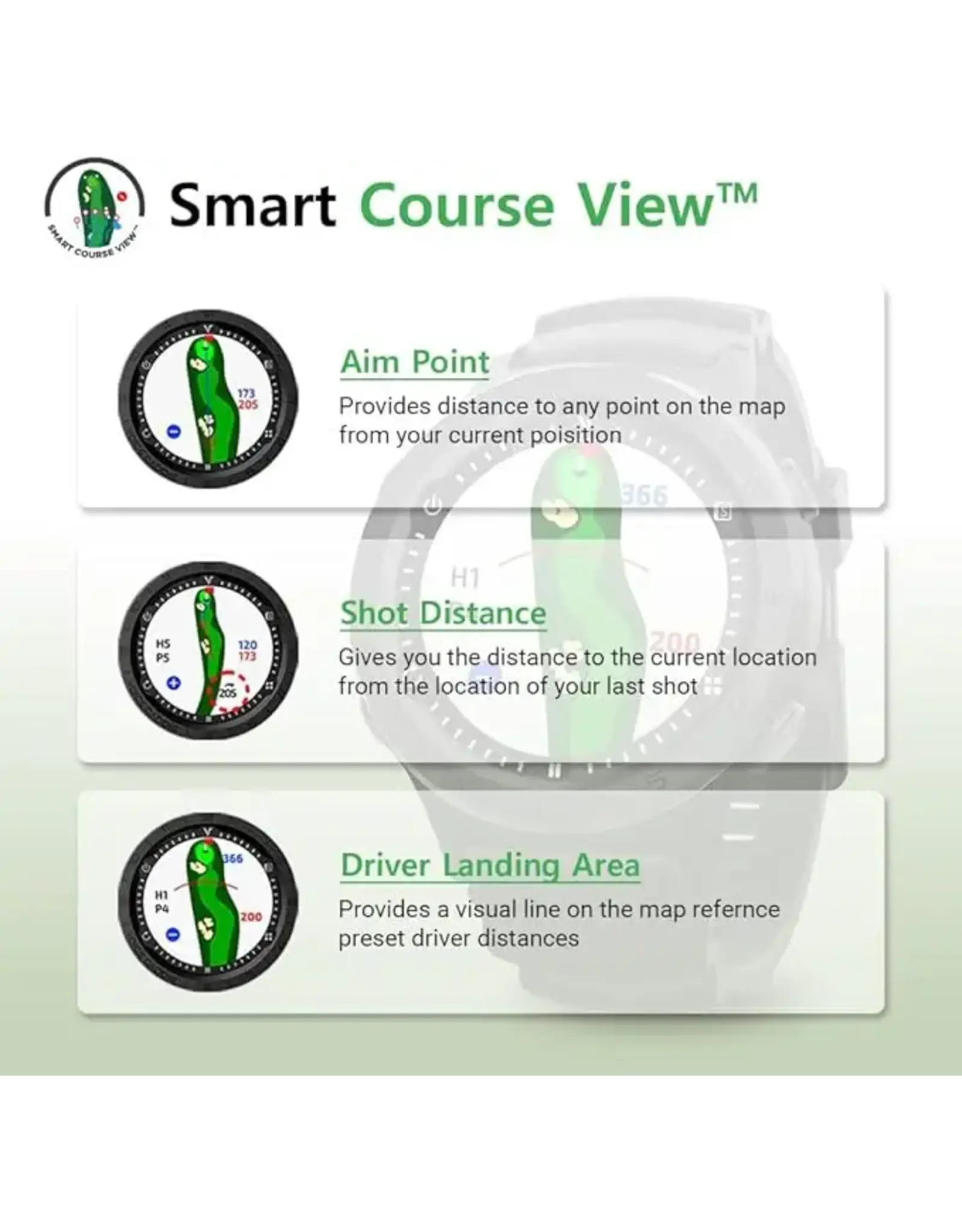 Voice Caddie Voice Caddie A3 Hybrid Golf GPS Watch With Slope