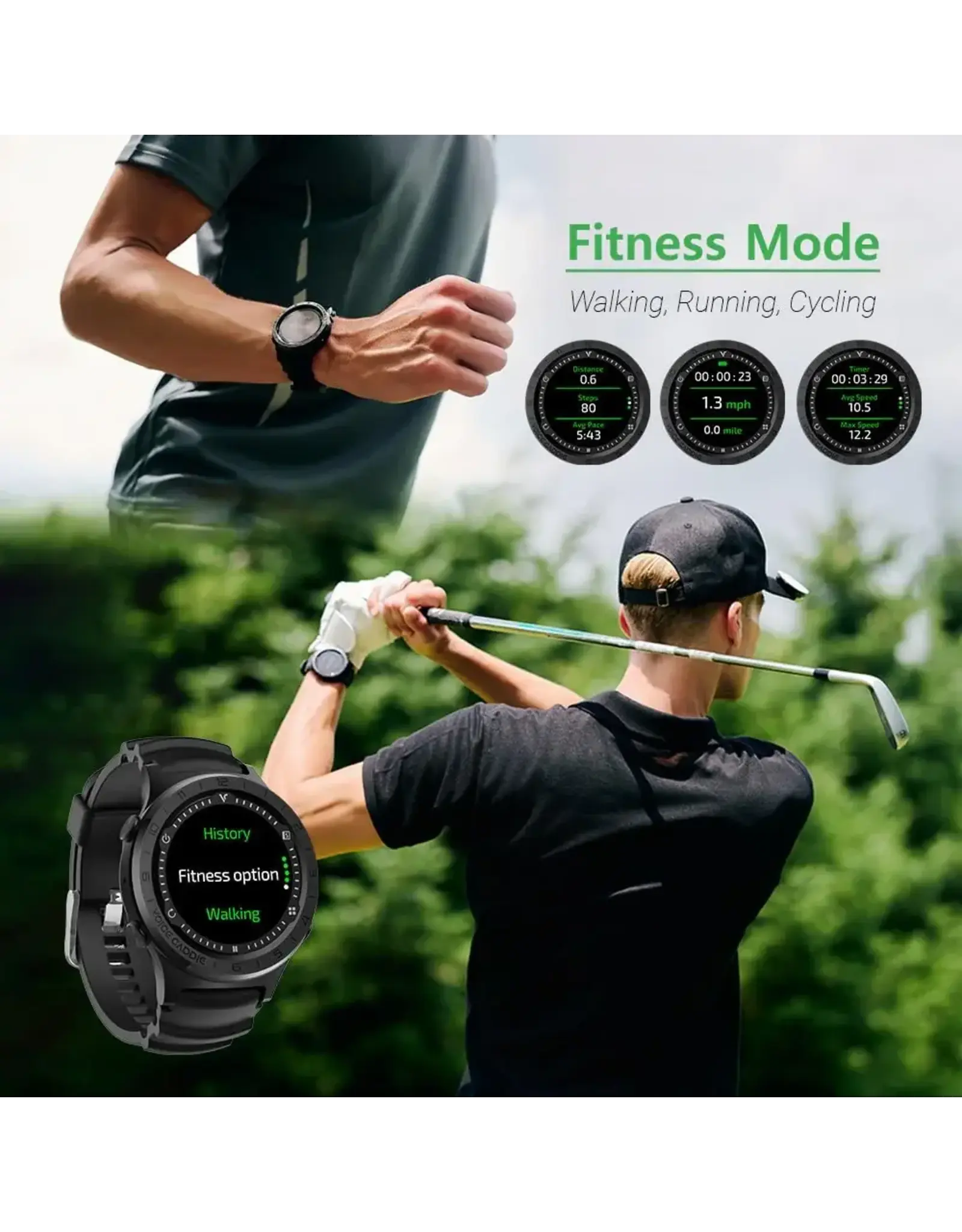 Voice Caddie Voice Caddie A3 Hybrid Golf GPS Watch With Slope