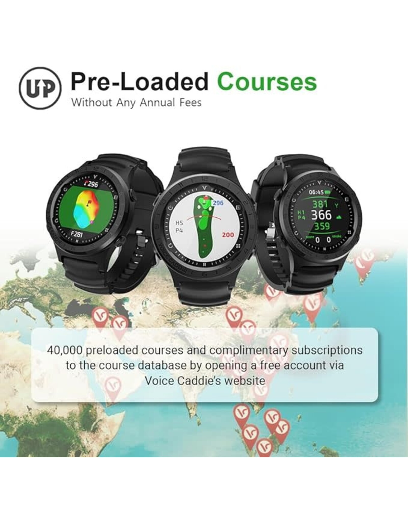 Voice Caddie Voice Caddie A3 Hybrid Golf GPS Watch With Slope