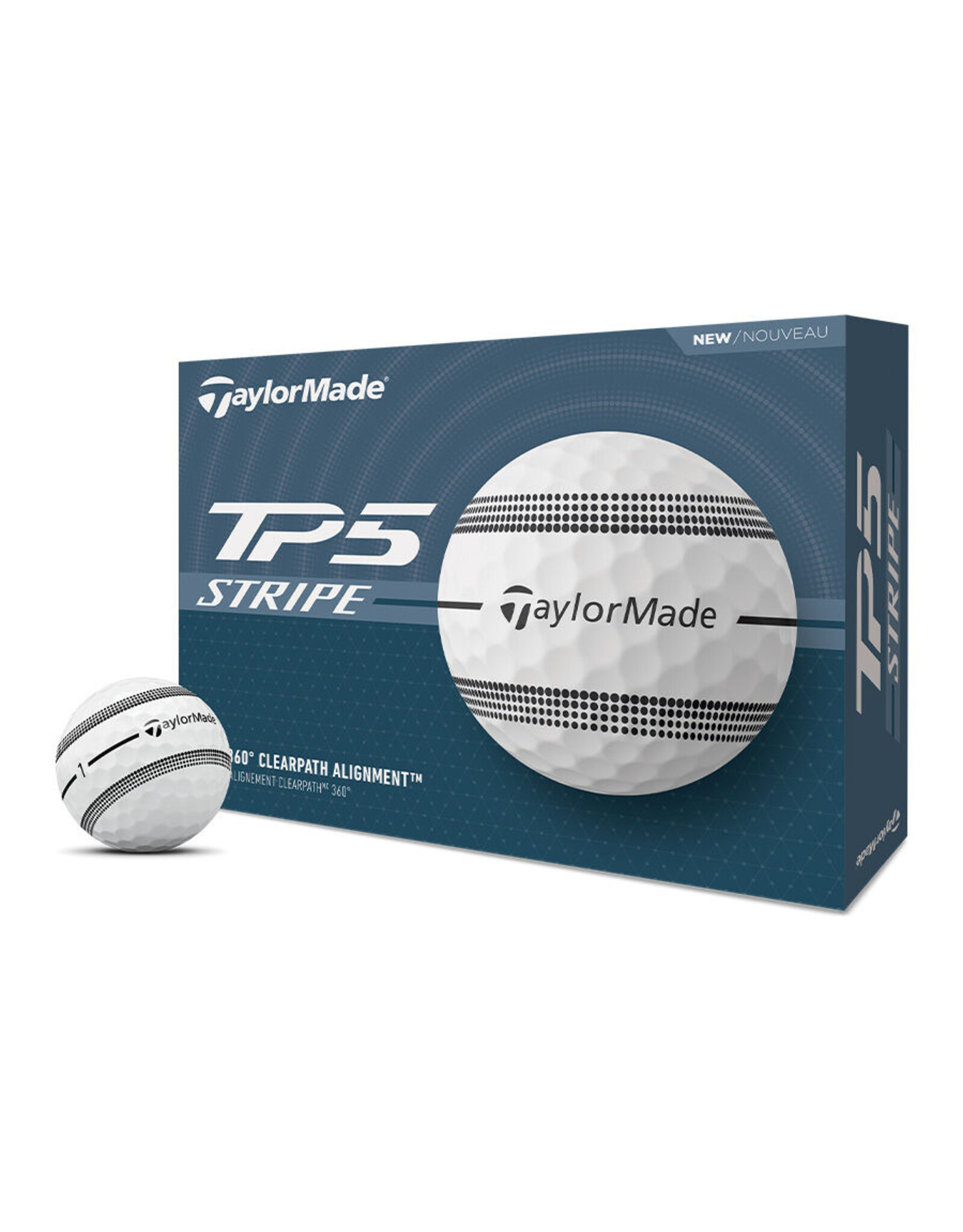TaylorMade TaylorMade TP5 Stripe Golf Balls Dozen (New)